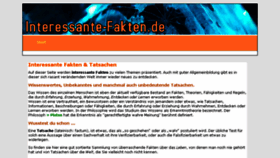 What Interessante-fakten.de website looked like in 2018 (5 years ago)