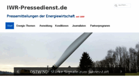 What Iwrpressedienst.de website looked like in 2018 (8 years ago)