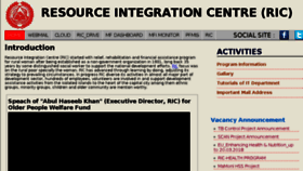 What Info.ric-bd.org website looked like in 2018 (5 years ago)