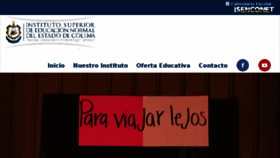 What Isencolima.edu.mx website looked like in 2018 (5 years ago)