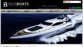 What Ibiza-boats.es website looked like in 2018 (5 years ago)