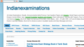 What Indianexaminations.blogspot.in website looked like in 2018 (5 years ago)