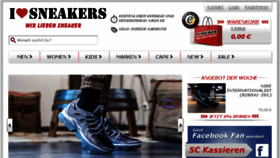What Ilovesneakers.de website looked like in 2018 (5 years ago)