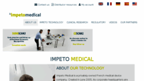 What Impeto-medical.com website looked like in 2018 (5 years ago)