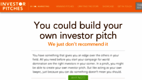 What Investorpitches.com website looked like in 2018 (5 years ago)