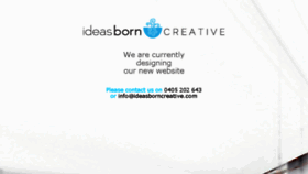 What Ideasborncreative.com website looked like in 2018 (5 years ago)