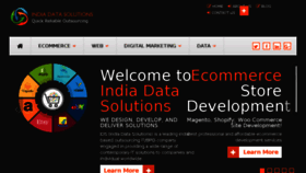 What Indiadatasolutions.com website looked like in 2018 (5 years ago)