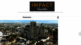 What Impact-immobilier18.fr website looked like in 2018 (5 years ago)