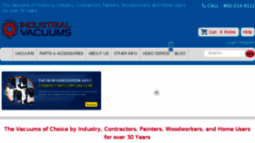 What Industrialvacs.com website looked like in 2018 (5 years ago)