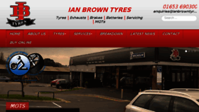 What Ianbrowntyres.co.uk website looked like in 2018 (5 years ago)