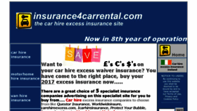 What Insurance4carrental.com website looked like in 2018 (5 years ago)
