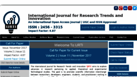 What Ijrti.org website looked like in 2018 (7 years ago)