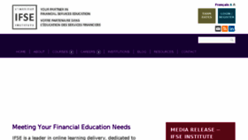 What Ifse.ca website looked like in 2018 (5 years ago)