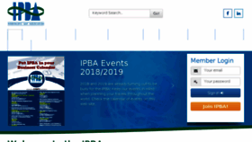 What Ipba.org website looked like in 2018 (5 years ago)