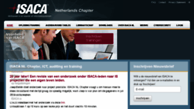 What Isaca.nl website looked like in 2018 (5 years ago)