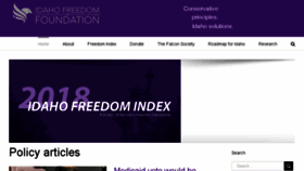 What Idahofreedom.org website looked like in 2018 (5 years ago)