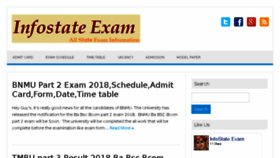 What Infostateexam.com website looked like in 2018 (5 years ago)