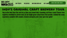 What Indybrewbus.com website looked like in 2018 (5 years ago)