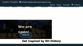 What Independencemuseum.org website looked like in 2018 (5 years ago)