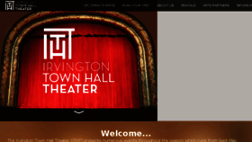 What Irvingtontheater.com website looked like in 2018 (5 years ago)