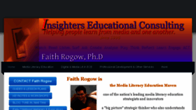 What Insighterseducation.com website looked like in 2018 (5 years ago)