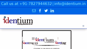 What Identium.in website looked like in 2018 (5 years ago)