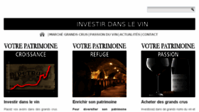 What Investir-dans-le-vin.com website looked like in 2018 (5 years ago)