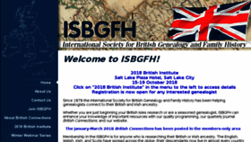 What Isbgfh.org website looked like in 2018 (5 years ago)