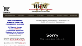What Ihpm.org website looked like in 2018 (5 years ago)