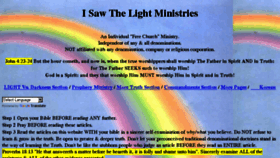 What Isawthelightministries.com website looked like in 2018 (5 years ago)