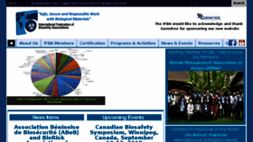 What Internationalbiosafety.org website looked like in 2018 (5 years ago)