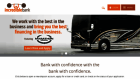 What Incrediblebank.com website looked like in 2018 (5 years ago)
