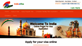 What Indiaevisas.org website looked like in 2018 (5 years ago)