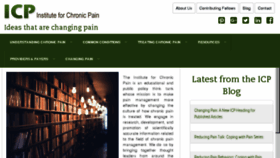 What Instituteforchronicpain.org website looked like in 2018 (5 years ago)