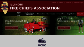 What Illinoisfirechiefs.org website looked like in 2018 (5 years ago)