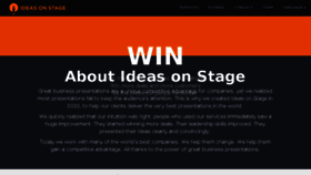 What Ideasonstage.com website looked like in 2018 (5 years ago)