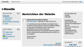 What Imoodle.de website looked like in 2018 (5 years ago)