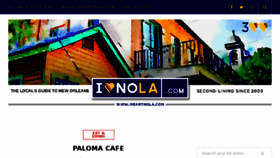 What Iheartnola.com website looked like in 2018 (5 years ago)