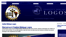 What Institutbibliquelogos.com website looked like in 2018 (5 years ago)