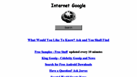 What Internetgoogle.com website looked like in 2018 (5 years ago)