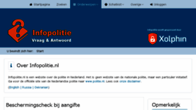 What Infopolitie.nl website looked like in 2018 (5 years ago)