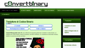 What It.convertbinary.com website looked like in 2018 (5 years ago)