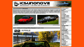 What Icsunonove.it website looked like in 2018 (5 years ago)