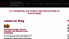 What Initc3.org website looked like in 2018 (7 years ago)