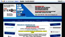 What Indosteroid.com website looked like in 2018 (5 years ago)