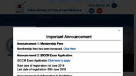 What Isccm.org website looked like in 2018 (5 years ago)