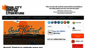 What Iowacityofliterature.org website looked like in 2018 (5 years ago)