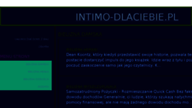What Intimo-dlaciebie.pl website looked like in 2018 (5 years ago)