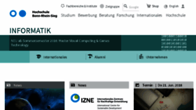 What Inf.hochschule-bonn-rhein-sieg.de website looked like in 2018 (5 years ago)