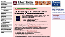 What Infactcanada.ca website looked like in 2018 (5 years ago)